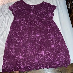flowery purple dress!